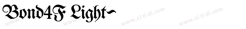 Bond4F Light字体转换 Bond4F Light字体转换